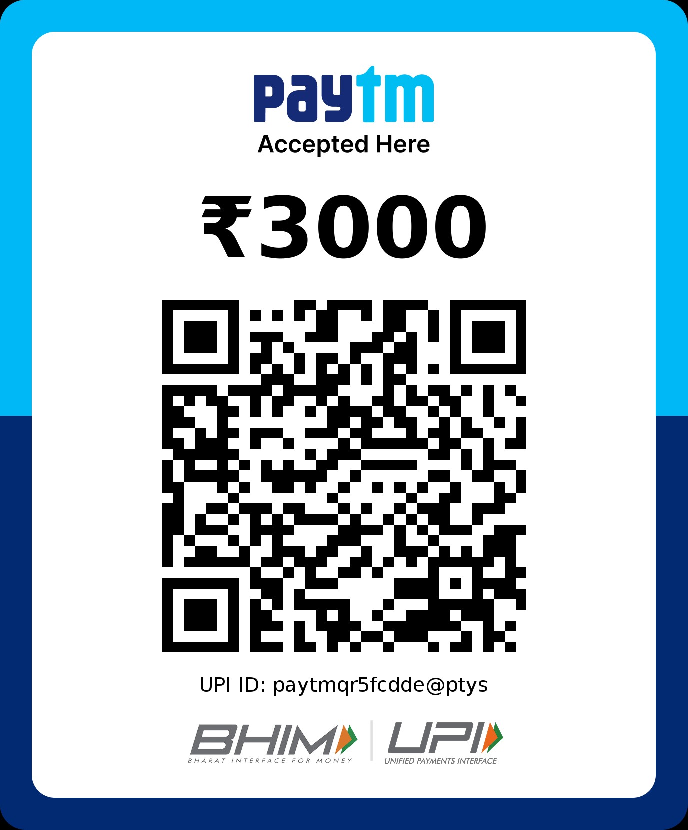 Payment QR code